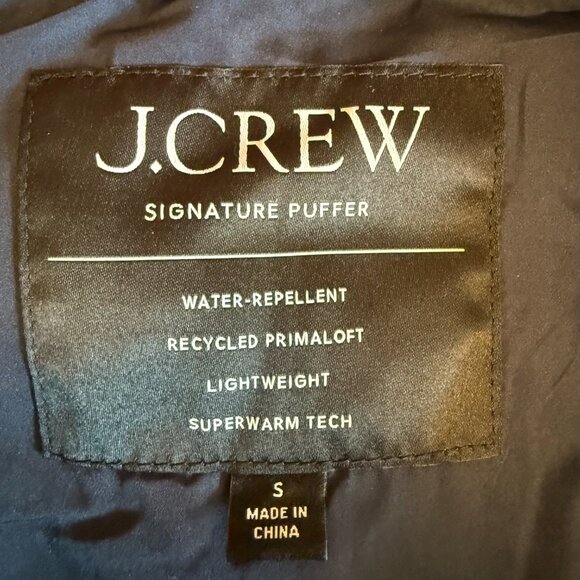 J Crew Signature Puffer Excursion Vest, size small in Roasted Cocoa - Picture 2 of 3